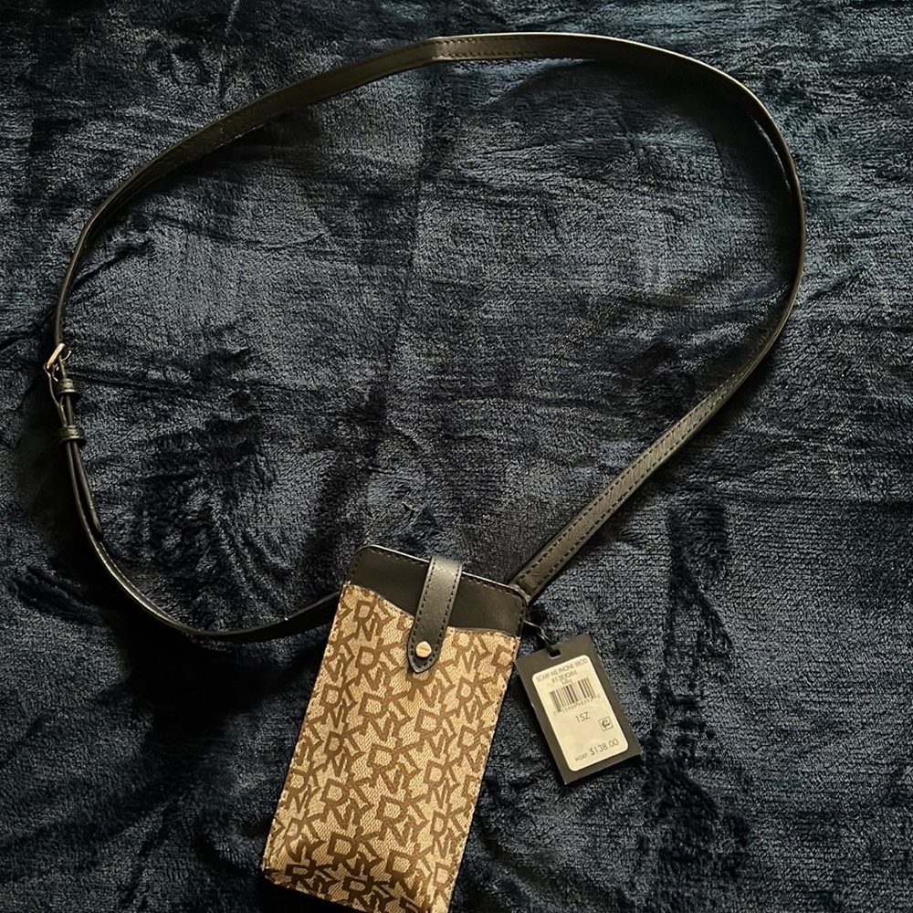 DKNY cell phone holder with strap